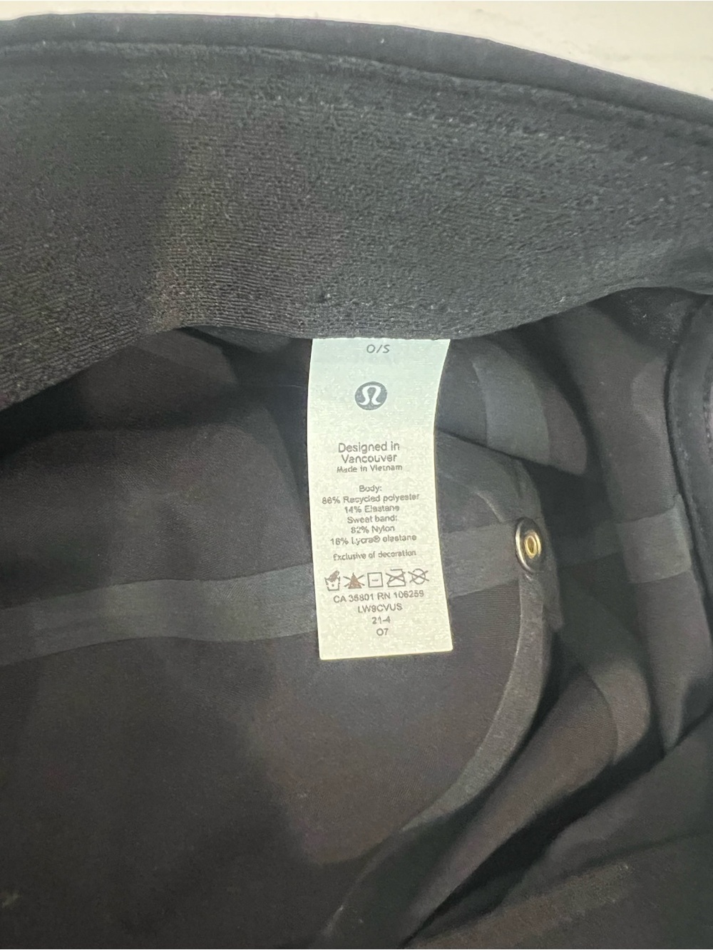 lululemon athletica Black Performance Hat for women - Picture 3 of 3